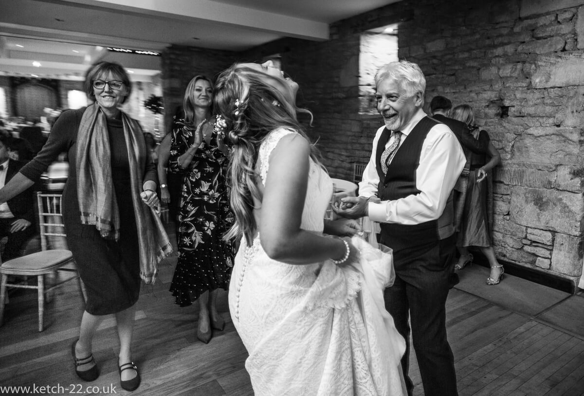 Father of bride dancing with his daughter