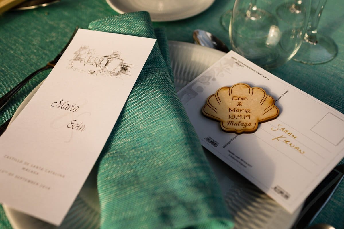 Table details at Spanish Wedding