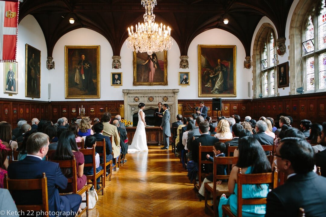 View of wedding ceremony at the Museum of the order of St John