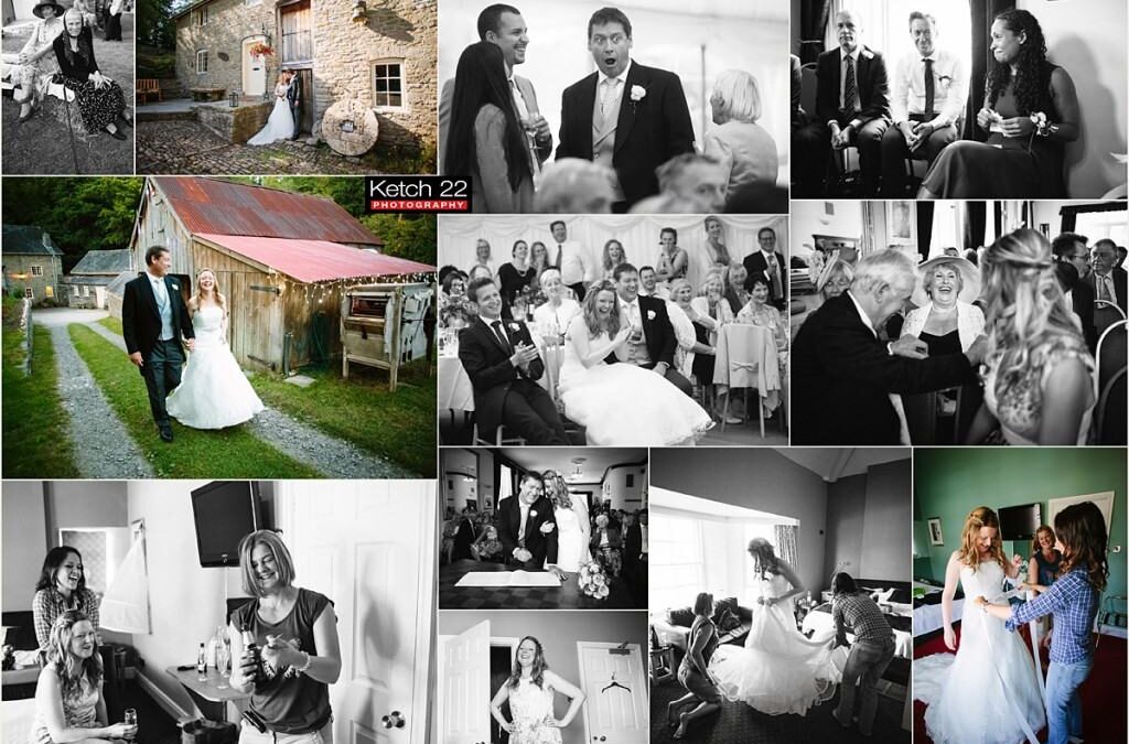 The amazing Powys wedding of Zoe and Nick