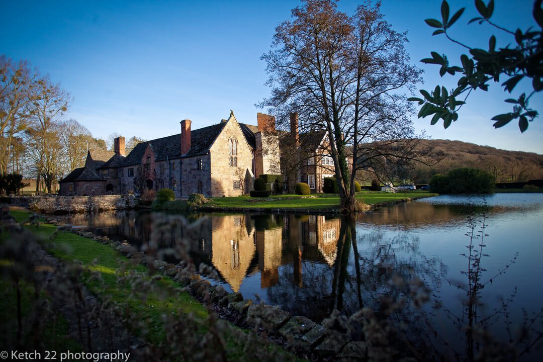 Exterior view of Brinsop Court wedding venue in Herefordshire