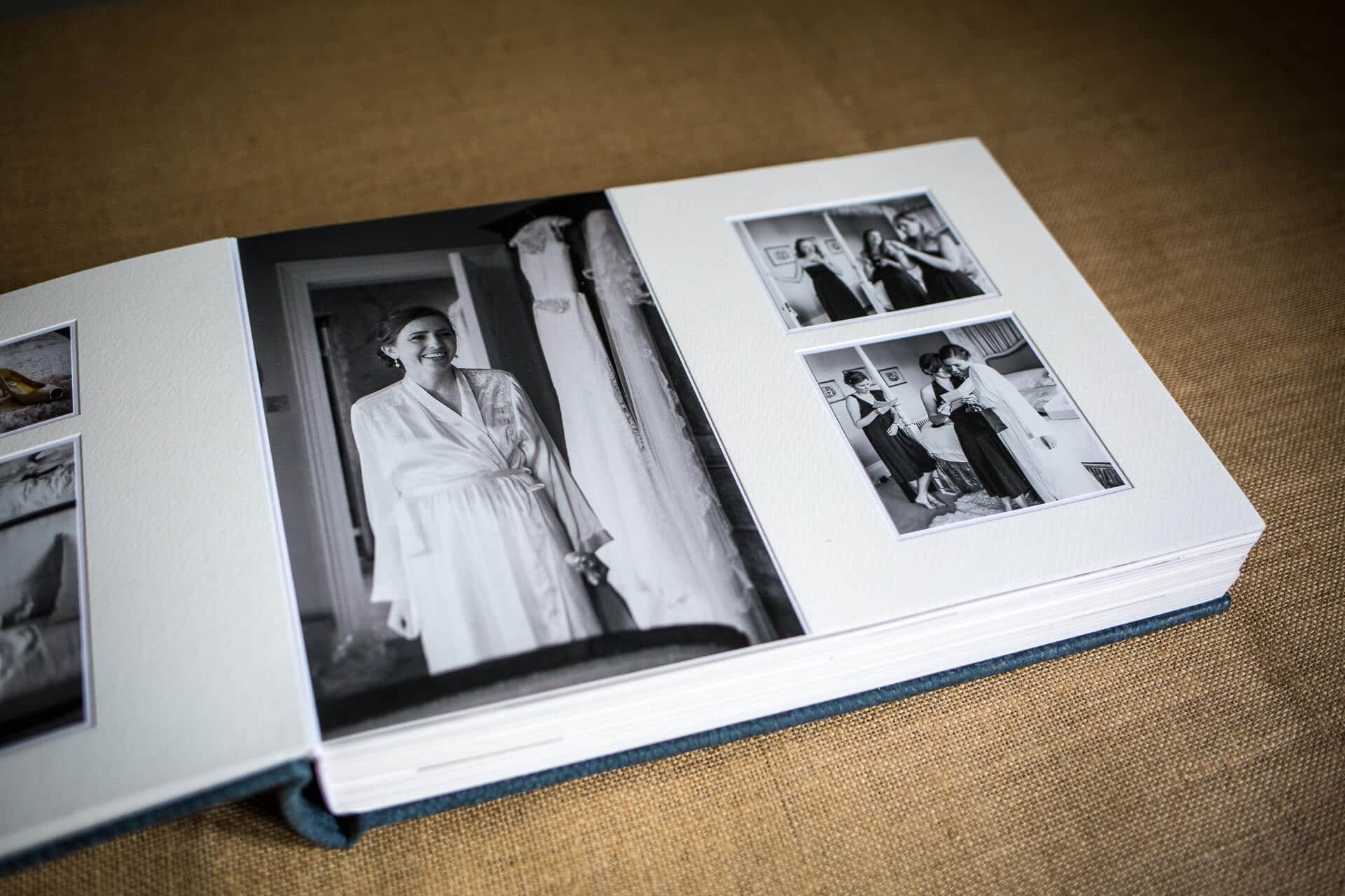 Queensberry wedding album inside pages