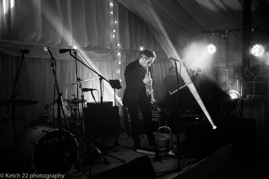 Wedding musician performing on stage in Oxfordshire