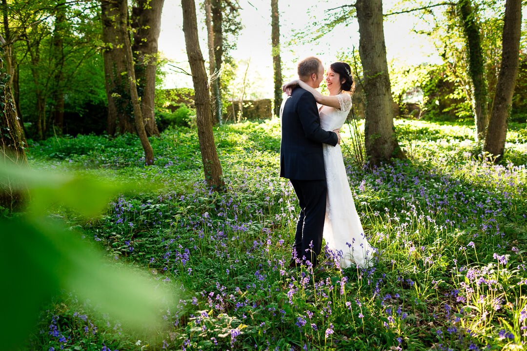 Creative portrait at Herefordshire wedding