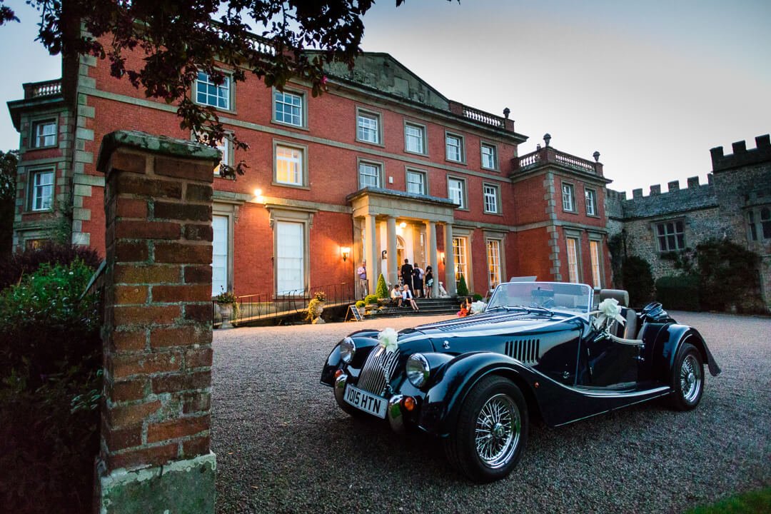 Morgan car at Homme house wedding