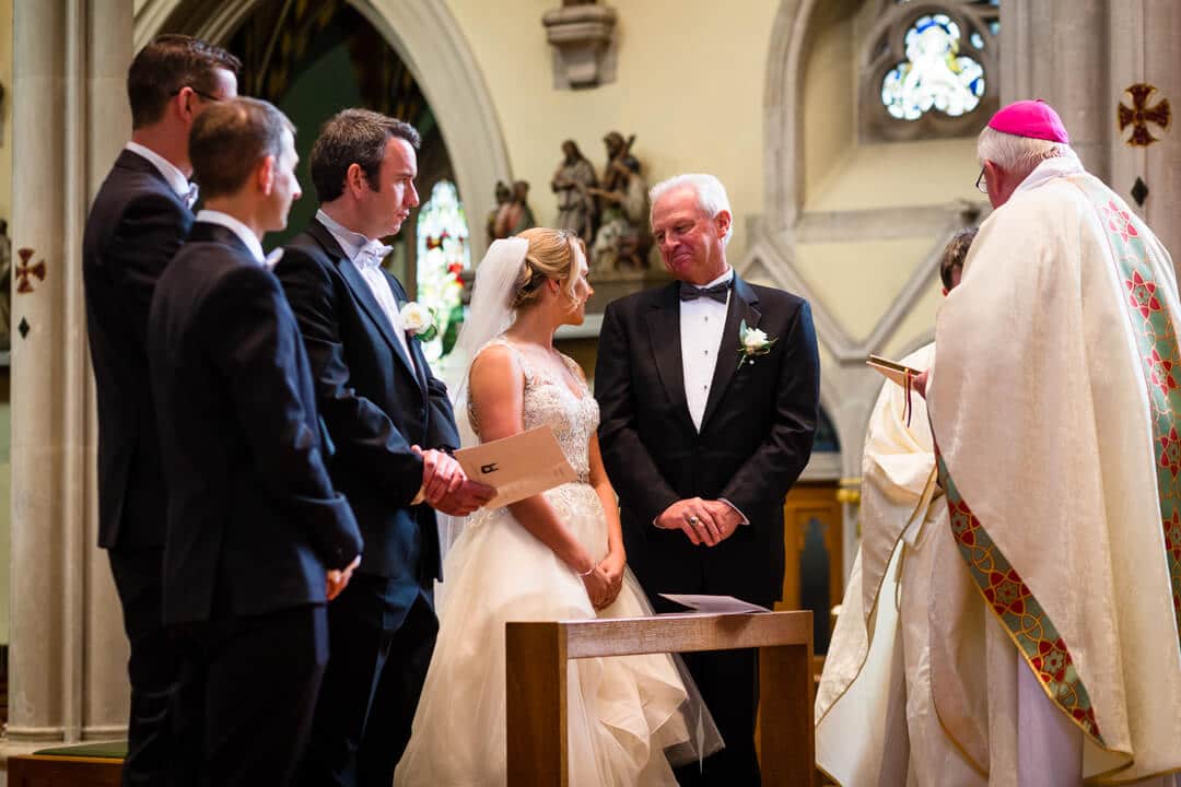 wedding ceremony in Portsmouth Cathedral