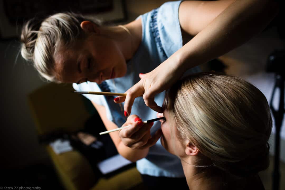 Bride getting ready at no 38