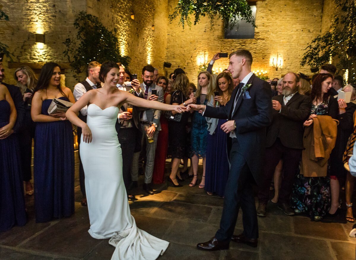 First dance at Cripps Barn wedding